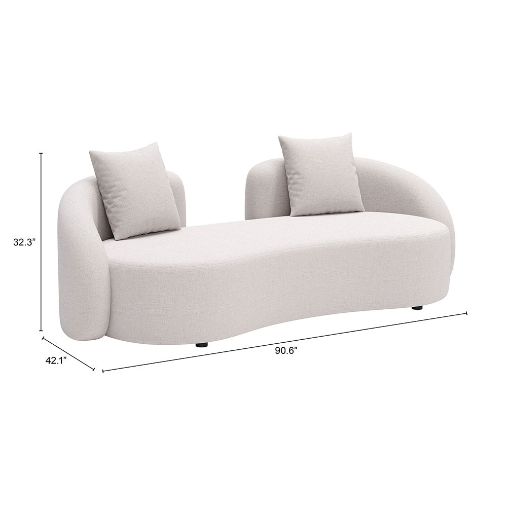 SUNNY ISLES LOVESEAT BEIGE