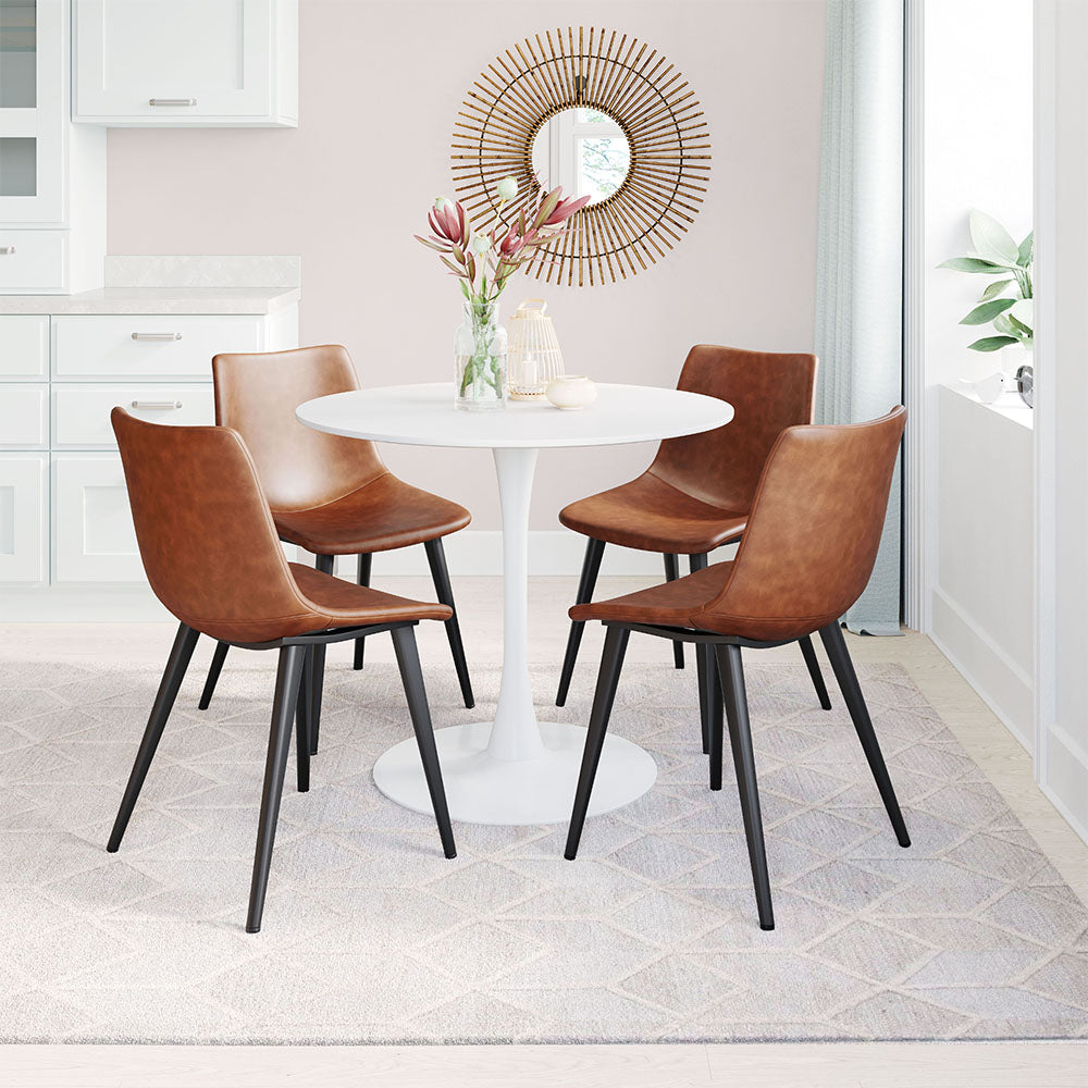 DANIEL DINING CHAIR VINTAGE BROWN