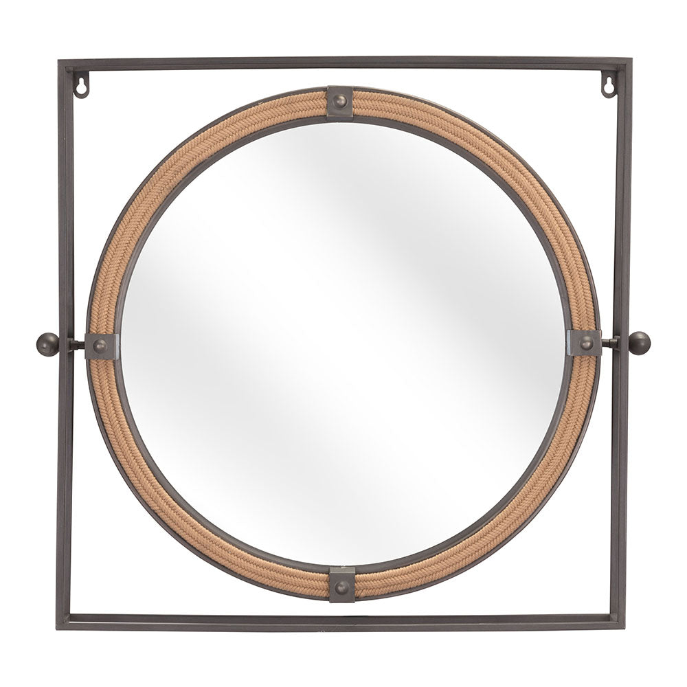 CAPELL MIRROR ANTIQUE GRAY