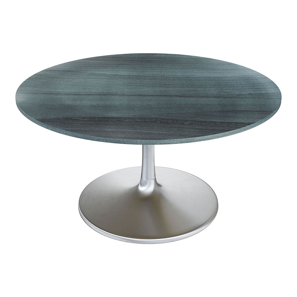 METROPOLIS DINING TABLE GRAY & SILVER