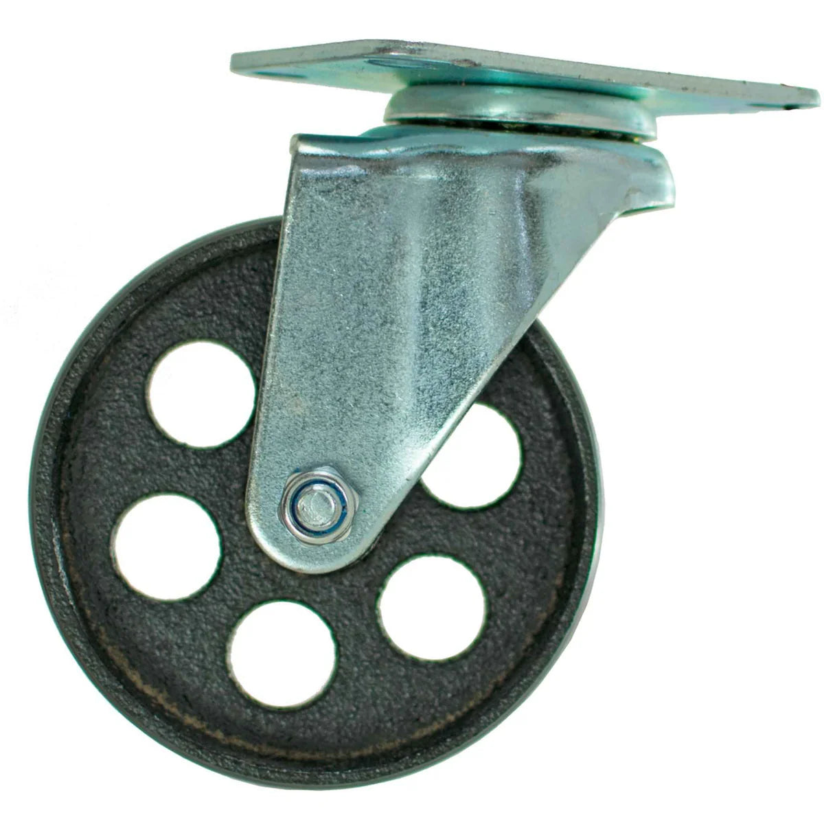5IN GALVANIZED CASTERS - SWIVEL WITH BRAKES