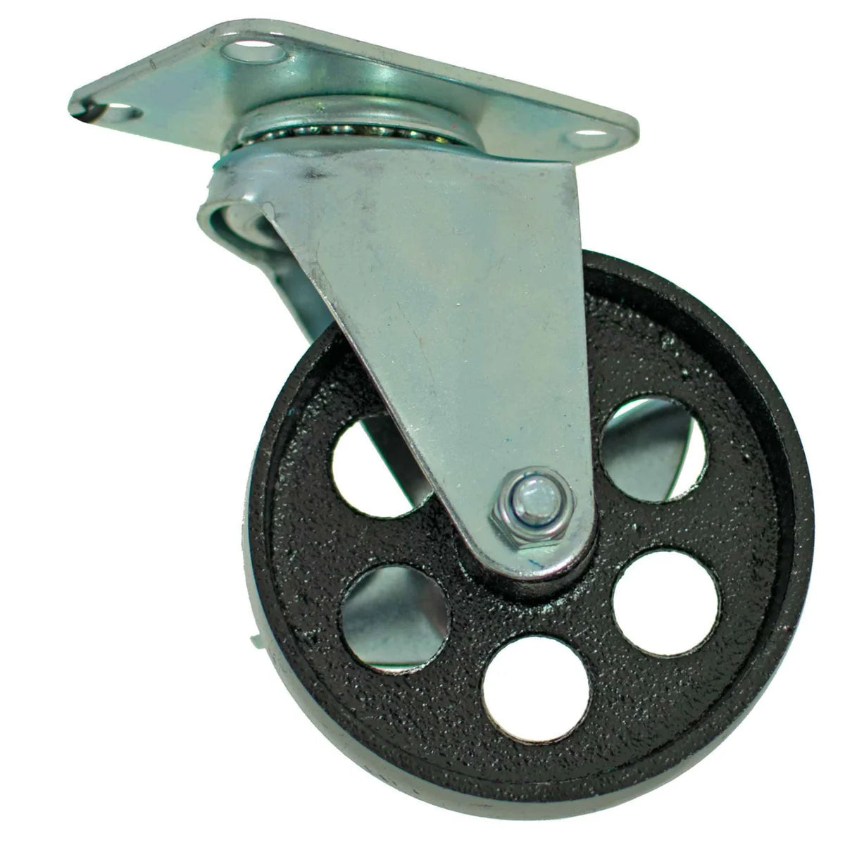 5IN GALVANIZED CASTERS - SWIVEL WITH BRAKES