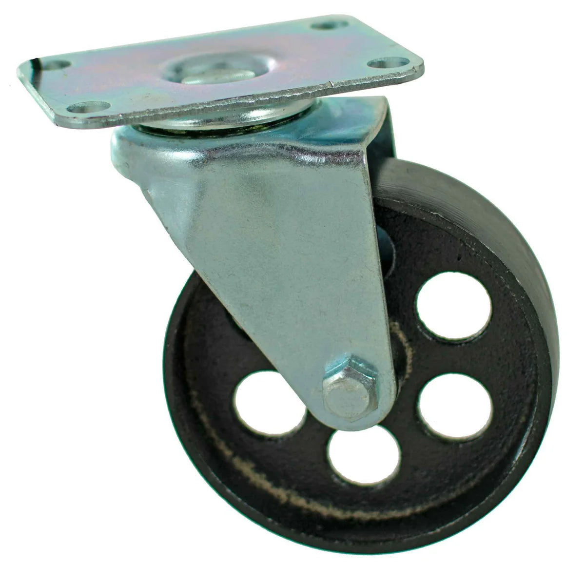 5IN GALVANIZED CASTERS - SWIVEL WITH BRAKES