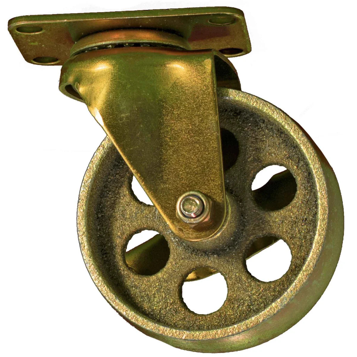 5IN GOLD CASTERS - SWIVEL WITH BRAKES