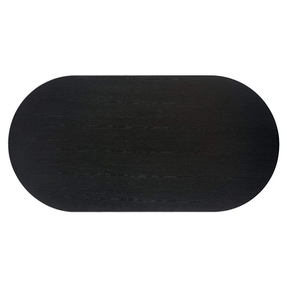 LASSIG DINING TABLE BLACK & WALNUT