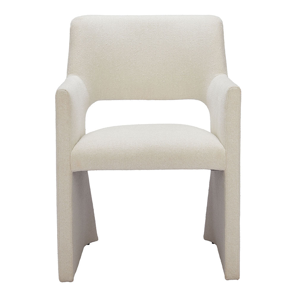 MINET DINING CHAIR LINEN WHITE