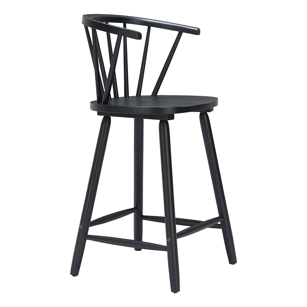 STENGER COUNTER STOOL BLACK
