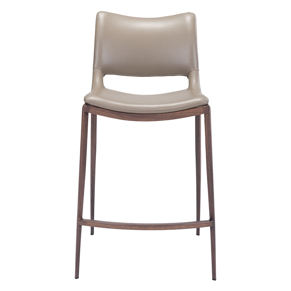 ACE COUNTER STOOL BROWN & WALNUT