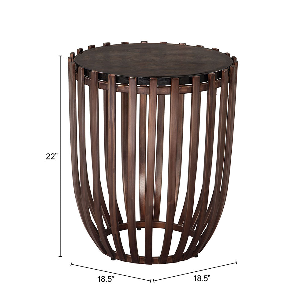 KAFIG SIDE TABLE BRONZE