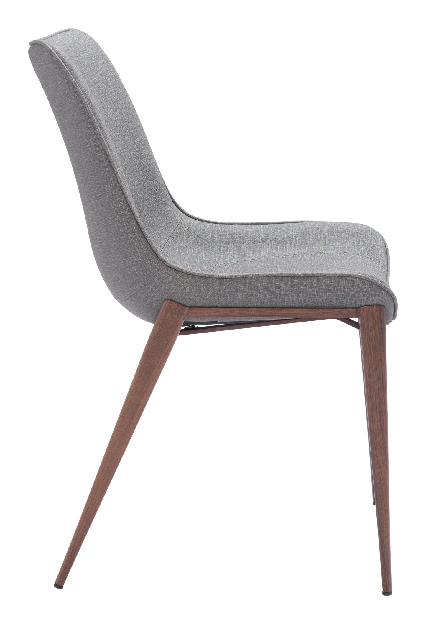 MAGNUS DINING CHAIR SLATE GRAY & WALNUT