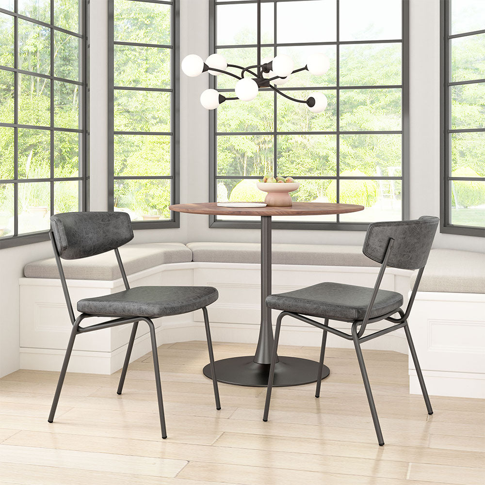 CHARON DINING CHAIR VINTAGE BLACK