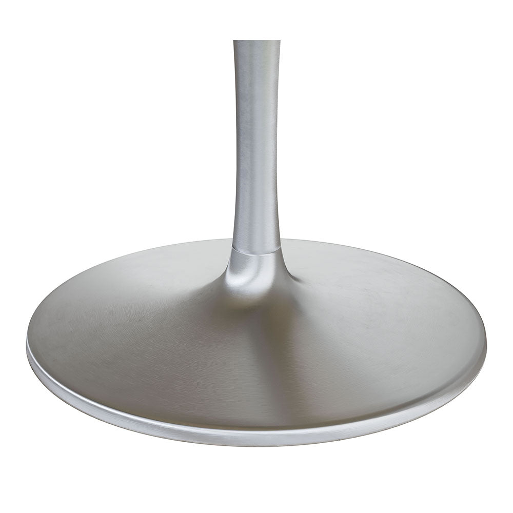 METROPOLIS DINING TABLE GRAY & SILVER