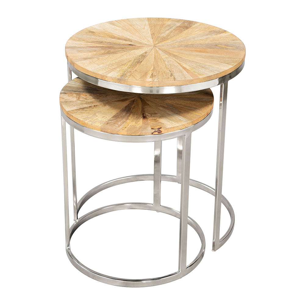 BARI NESTING TABLE SET NATURAL