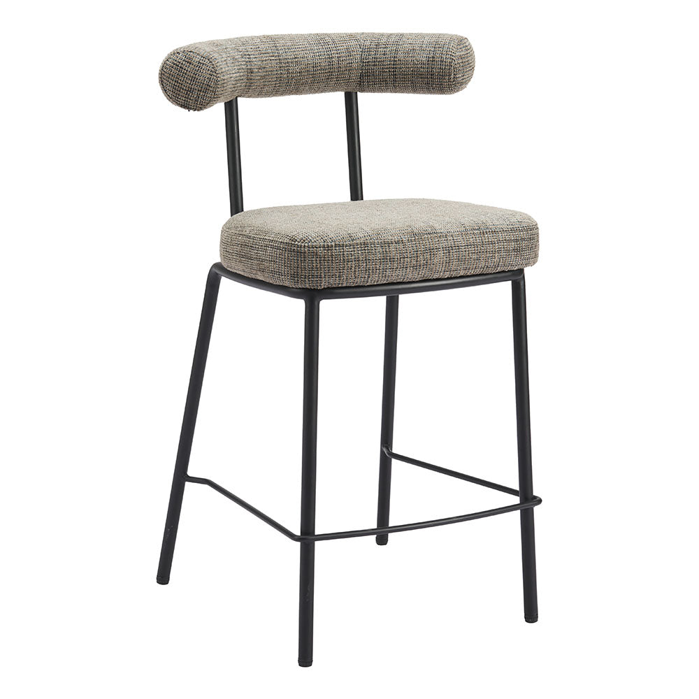 KEDE COUNTER STOOL GREEN TWEED
