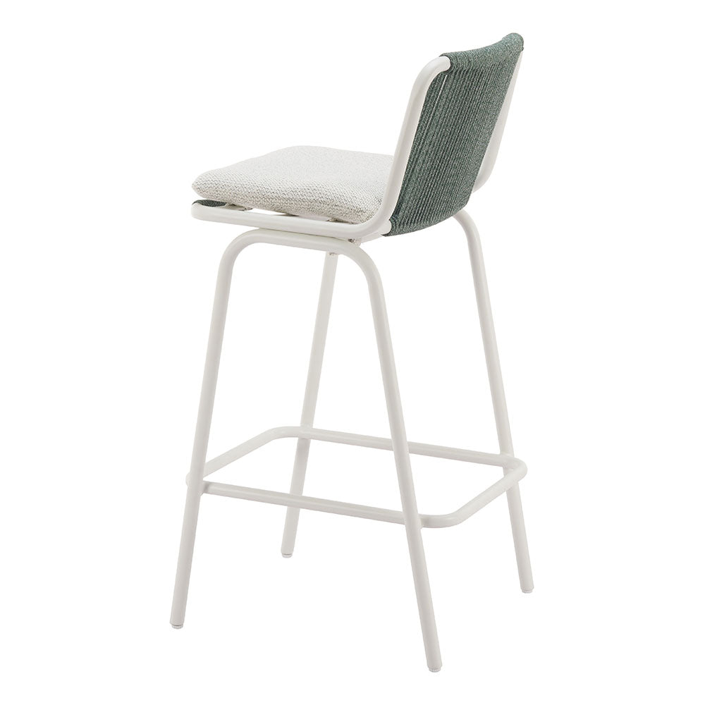 LUFT BARSTOOL WHITE & GREEN