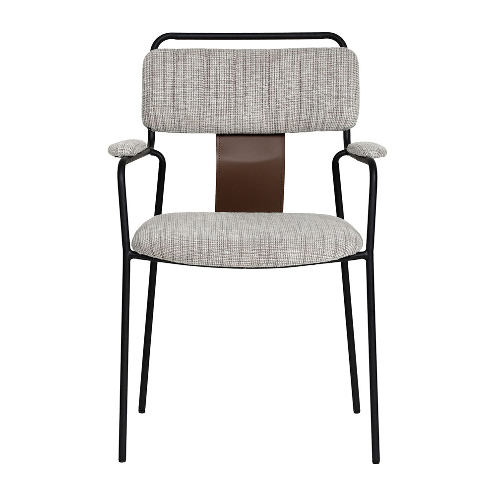 COUVA DINING CHAIR GRAY TWEED