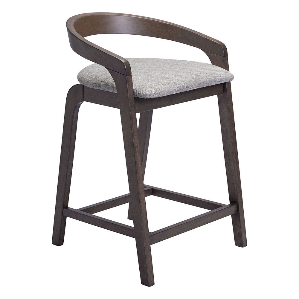 TROY COUNTER STOOL GRAY & ESPRESSO