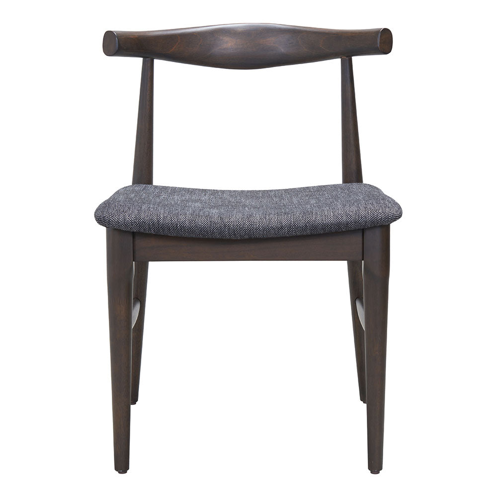 Tuzka Dining Chair Gray & Espresso