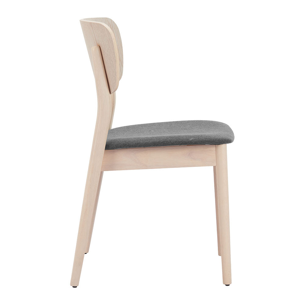 KELLUA DINING CHAIR NATURAL & GRAY