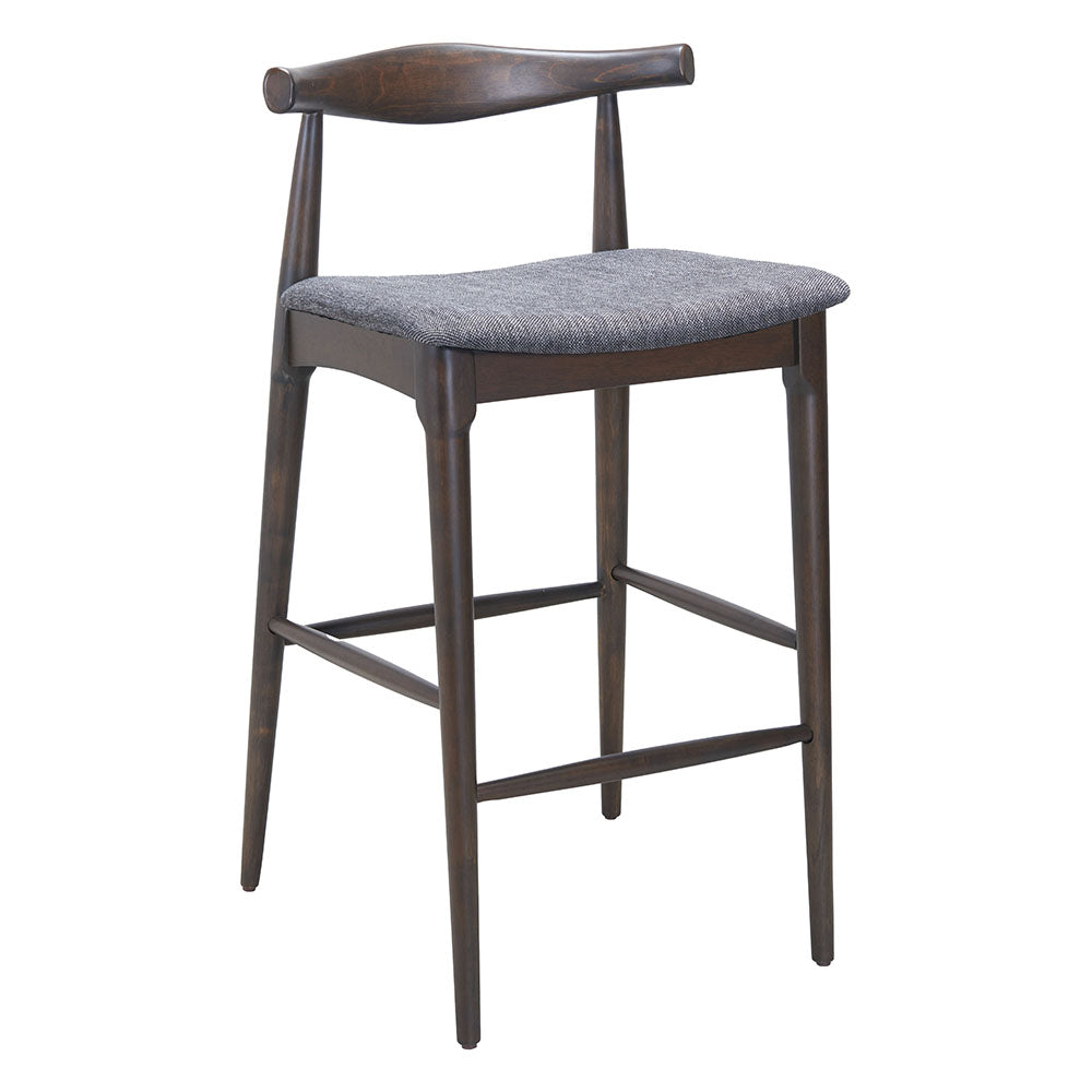 TUZKA BARSTOOL GRAY & ESPRESSO