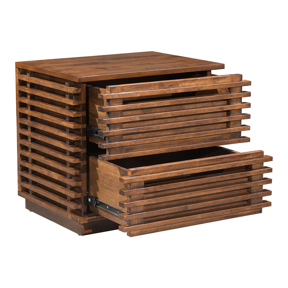 LINEA END TABLE WALNUT