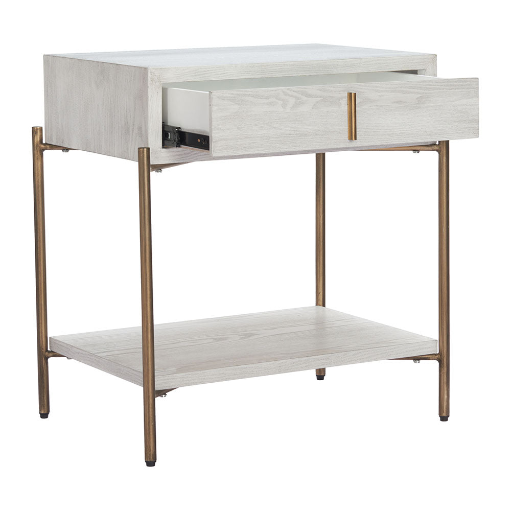 YORU SIDE TABLE OAK WHITE