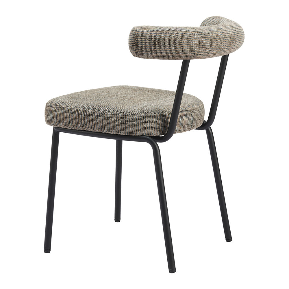 KEDE DINING CHAIR GREEN TWEED