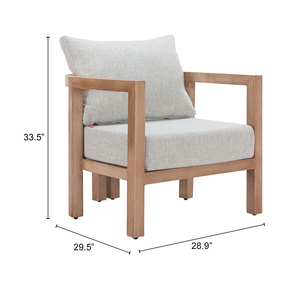 LETO ARMCHAIR GRAY