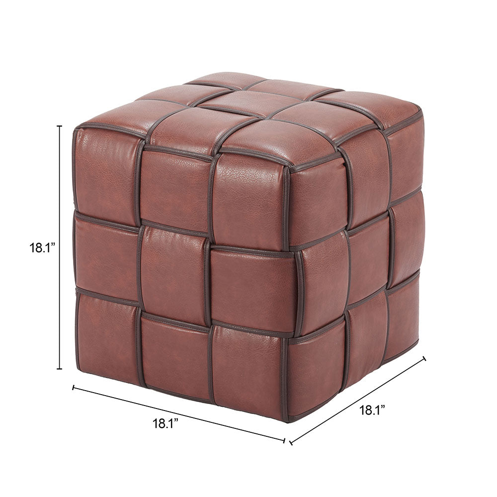 ZARE OTTOMAN BROWN