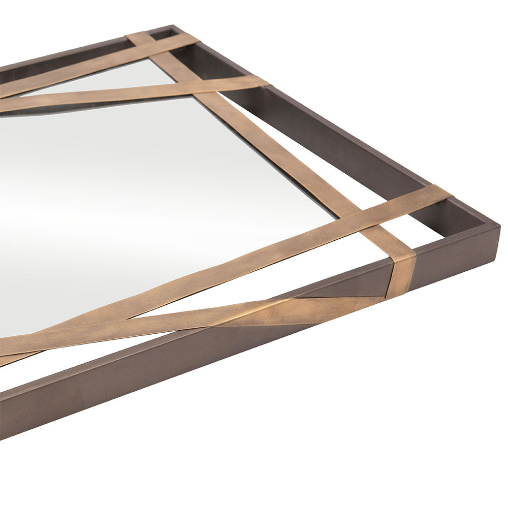 TOLIX MIRROR ANTIQUE GOLD & BLACK