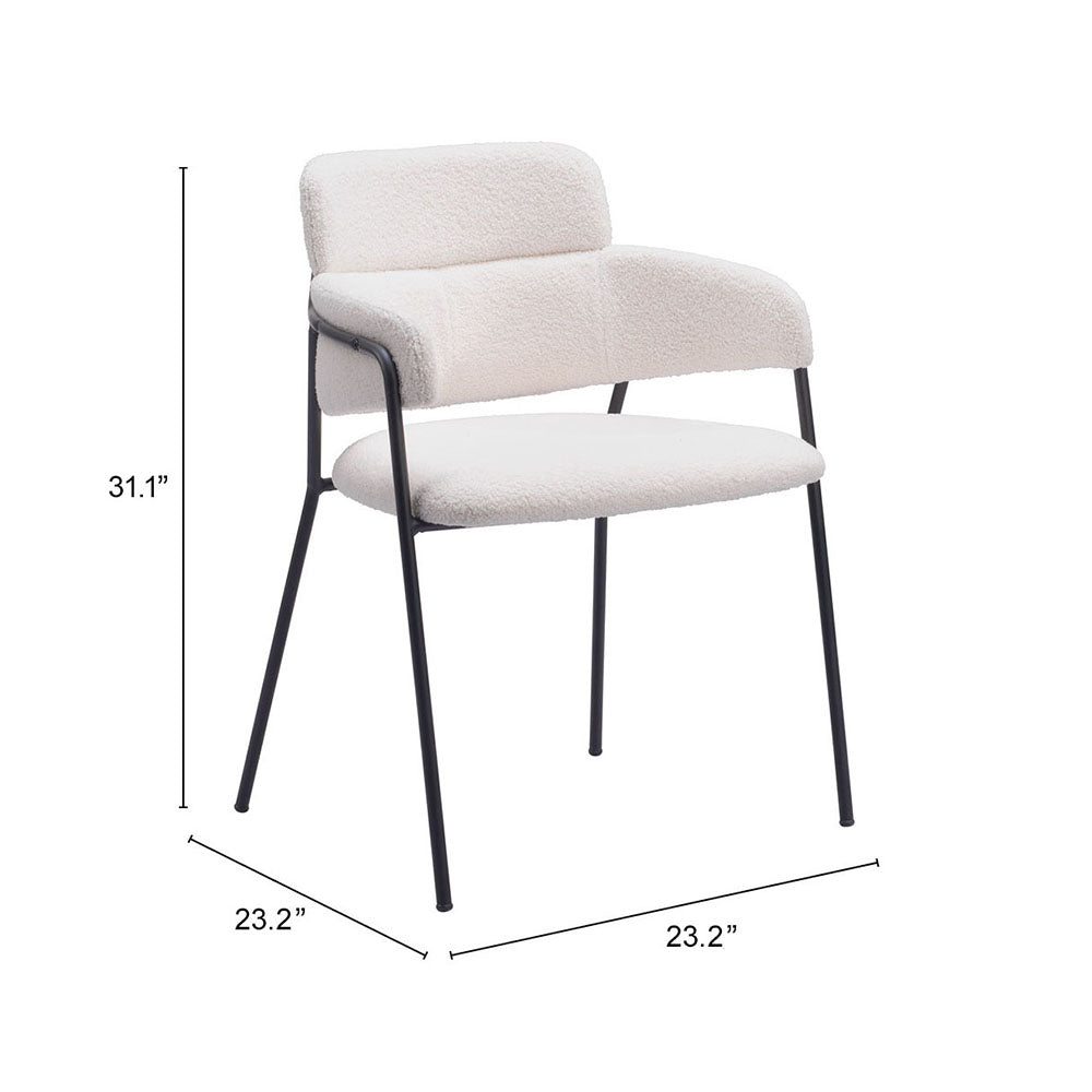 MARCEL DINING CHAIR CREAM
