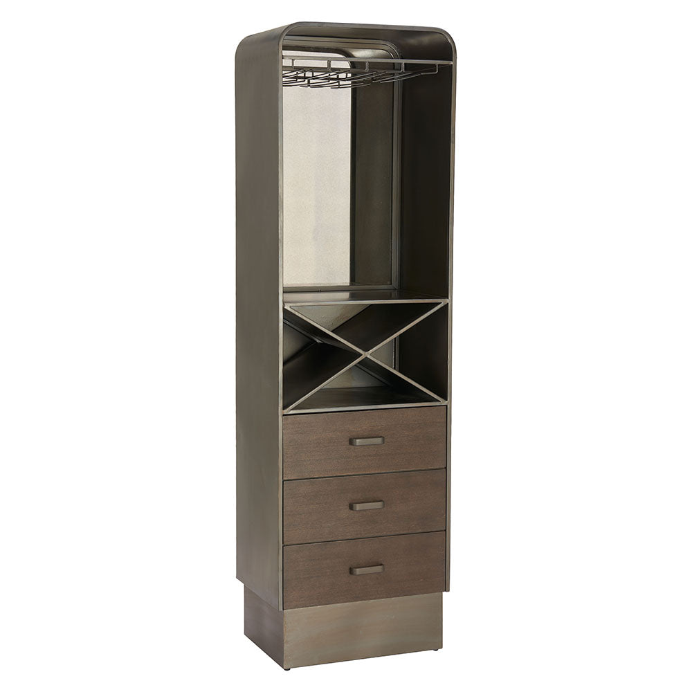 HOLE BAR CABINET BRONZE