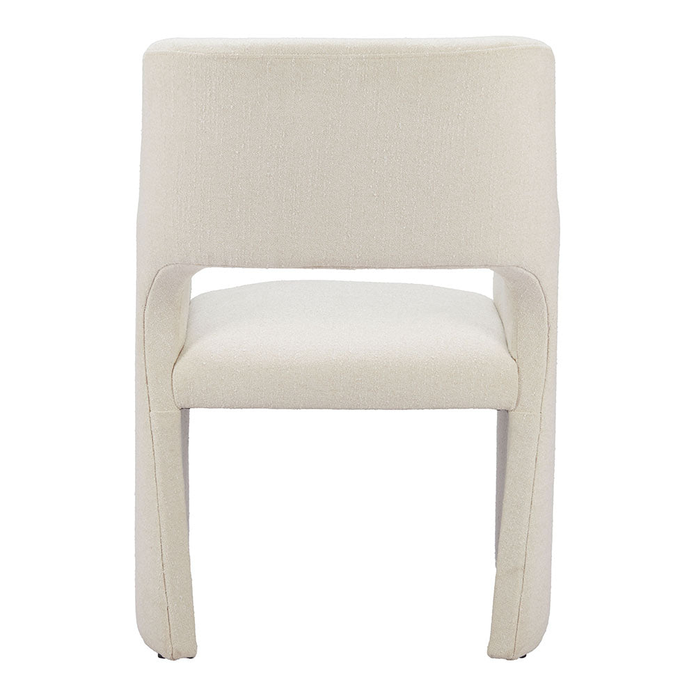 MINET DINING CHAIR LINEN WHITE