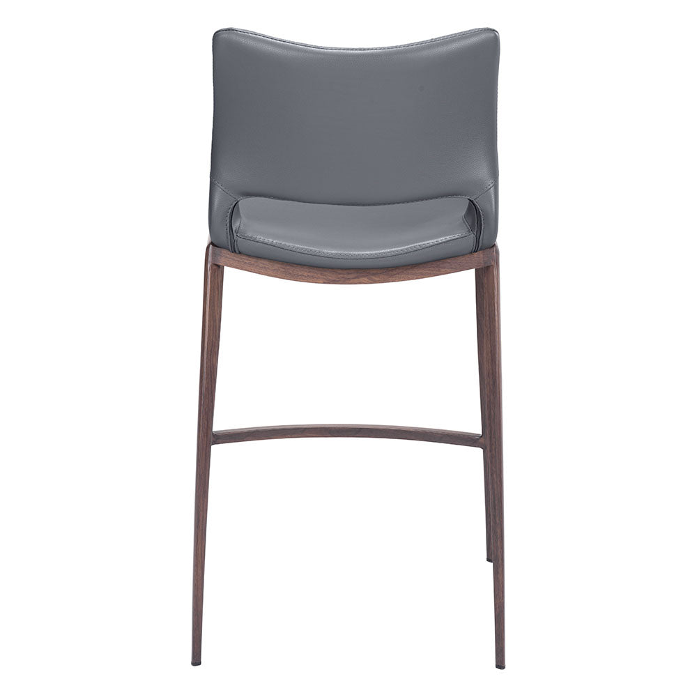ACE COUNTER STOOL DARK GRAY & WALNUT