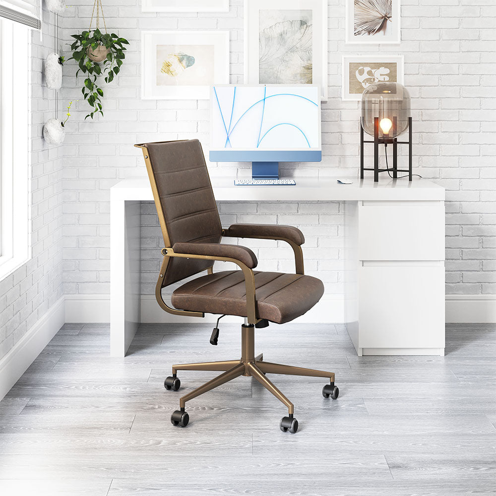 AUCTION OFFICE CHAIR ESPRESSO