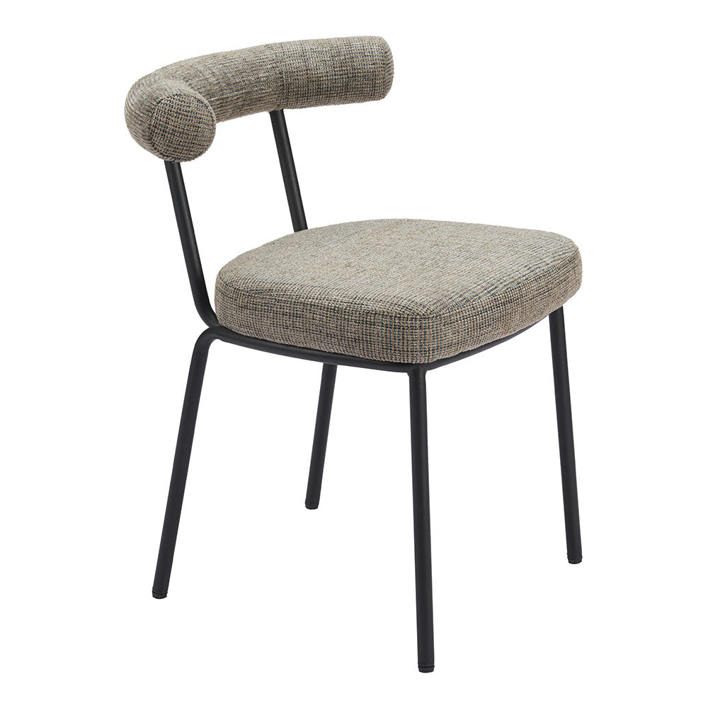 KEDE DINING CHAIR GREEN TWEED