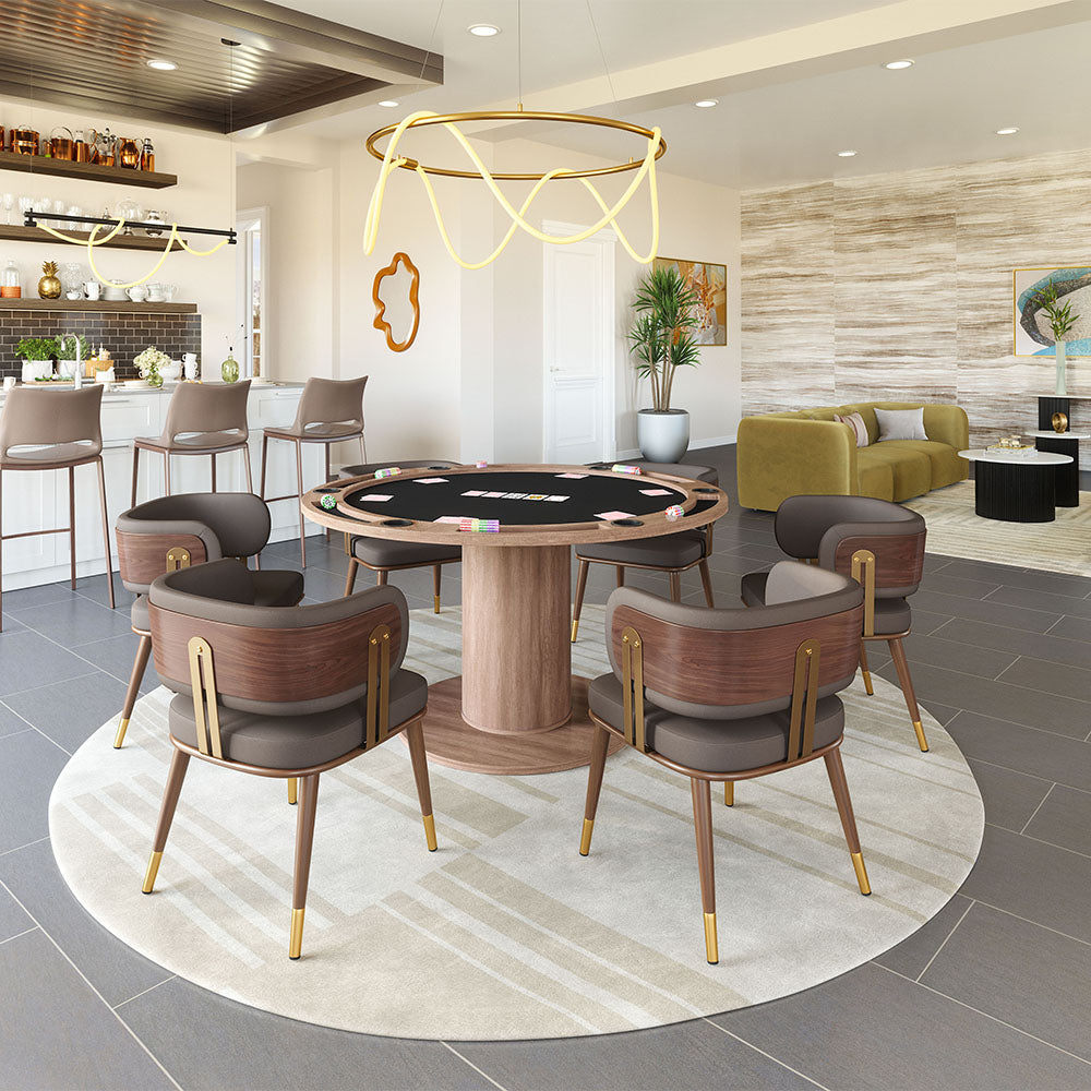 ACE BARSTOOL BROWN & WALNUT