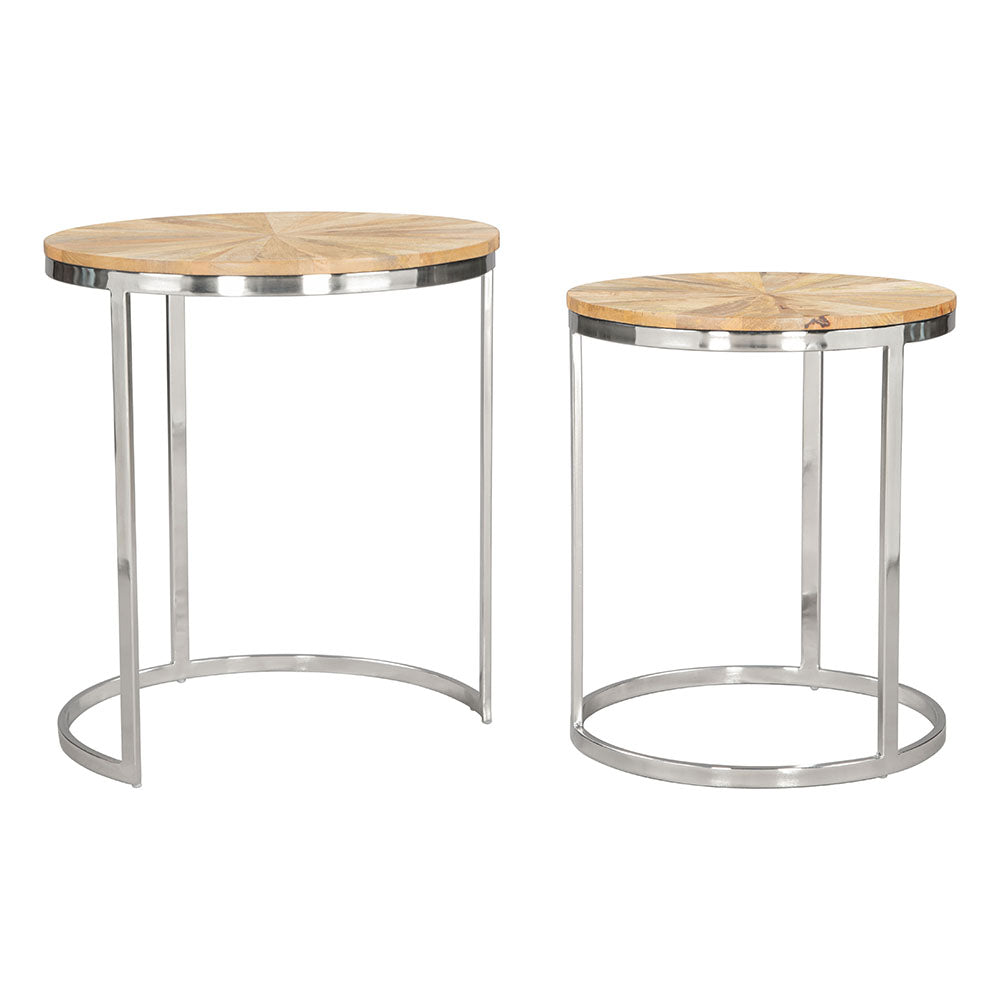 BARI NESTING TABLE SET NATURAL