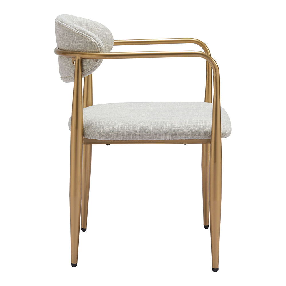 ZENS DINING CHAIR QUILL GRAY