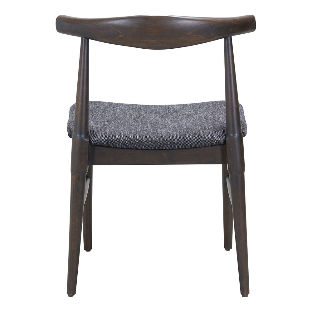 Tuzka Dining Chair Gray & Espresso