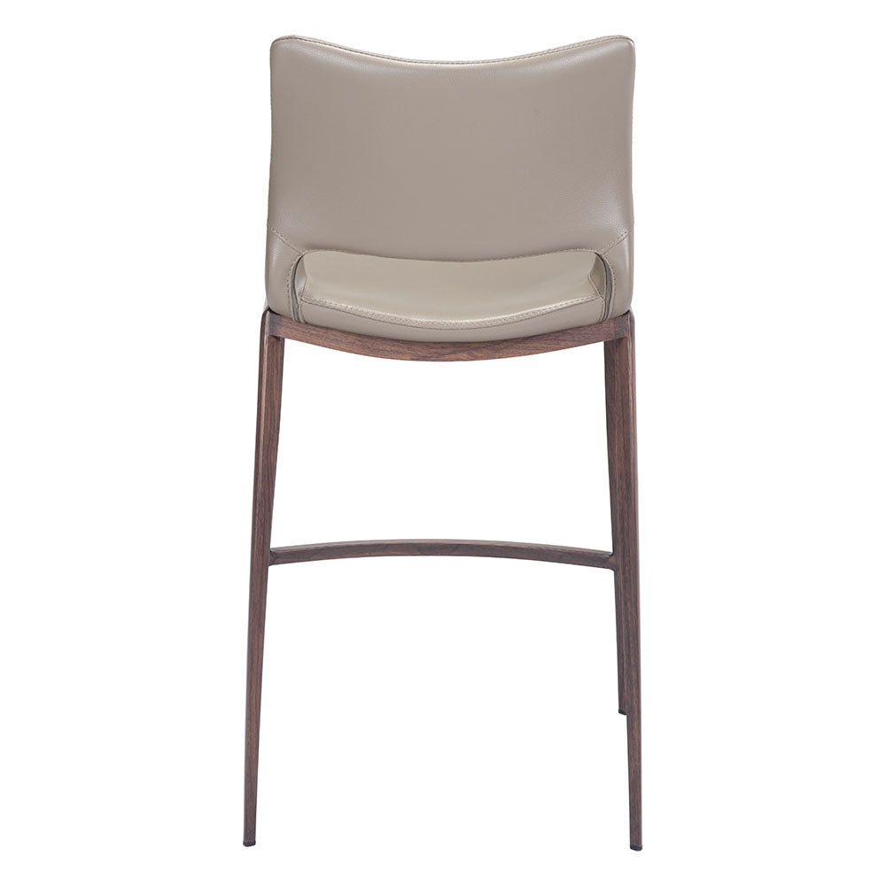 ACE COUNTER STOOL BROWN & WALNUT