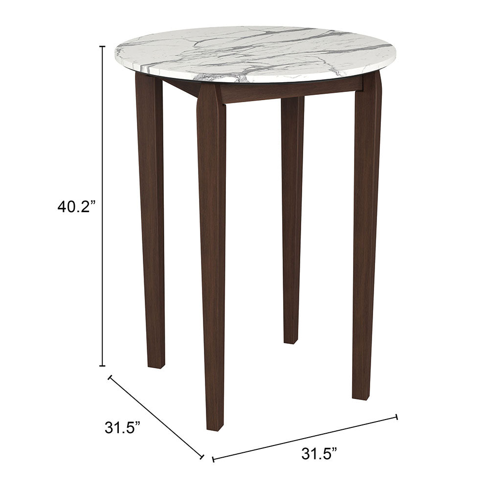 VERNON BAR TABLE WHITE
