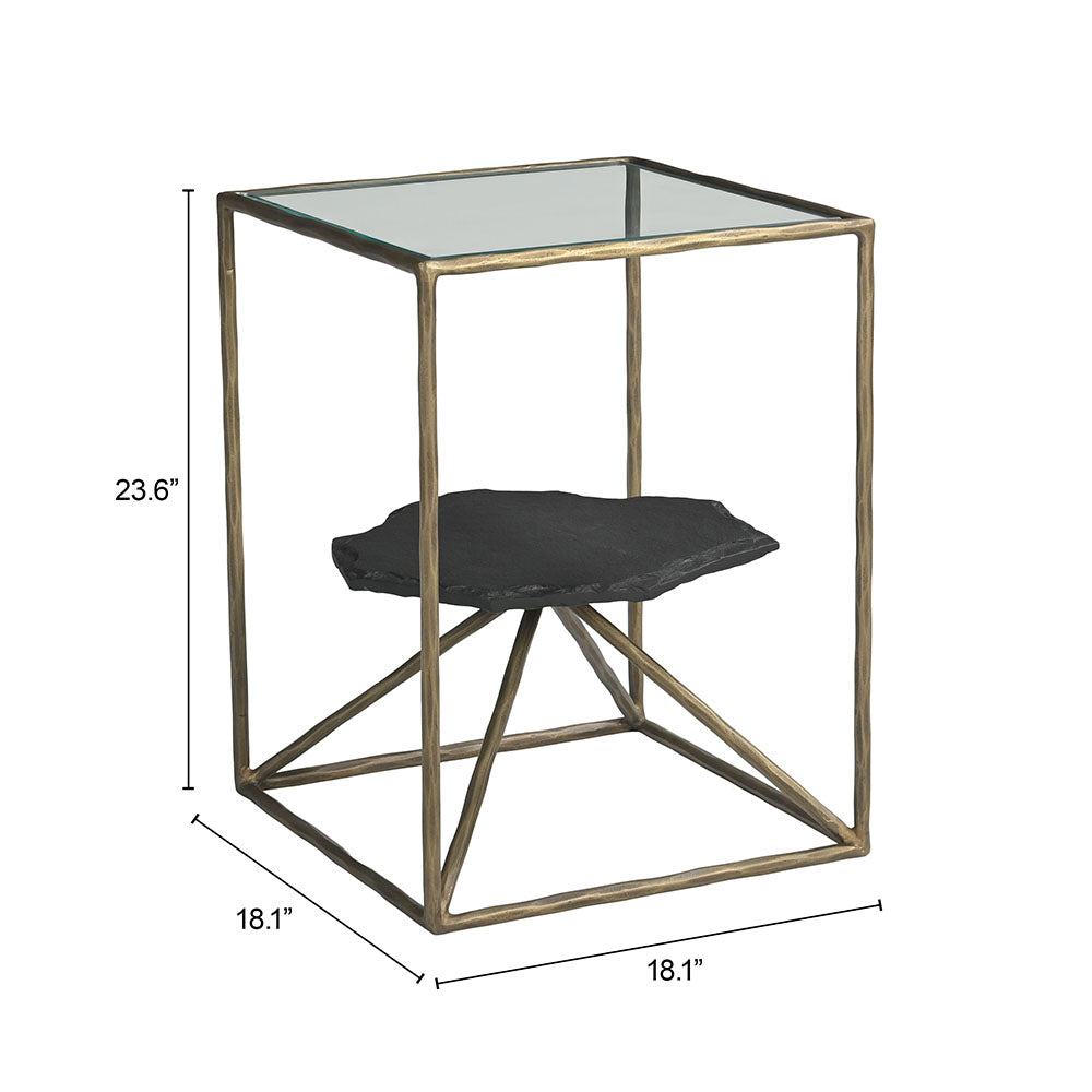 RANOL SIDE TABLE BRASS