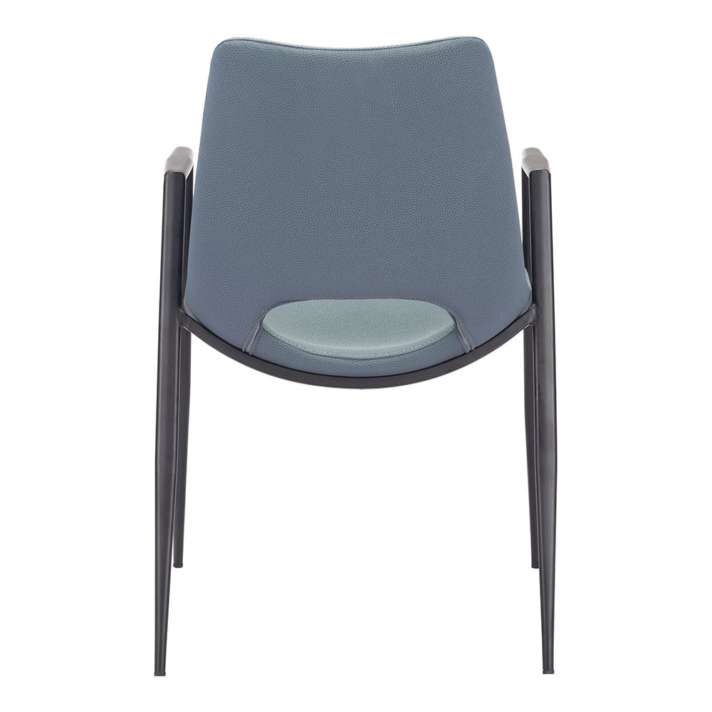 DESI DINING CHAIR AZURE & GRAY