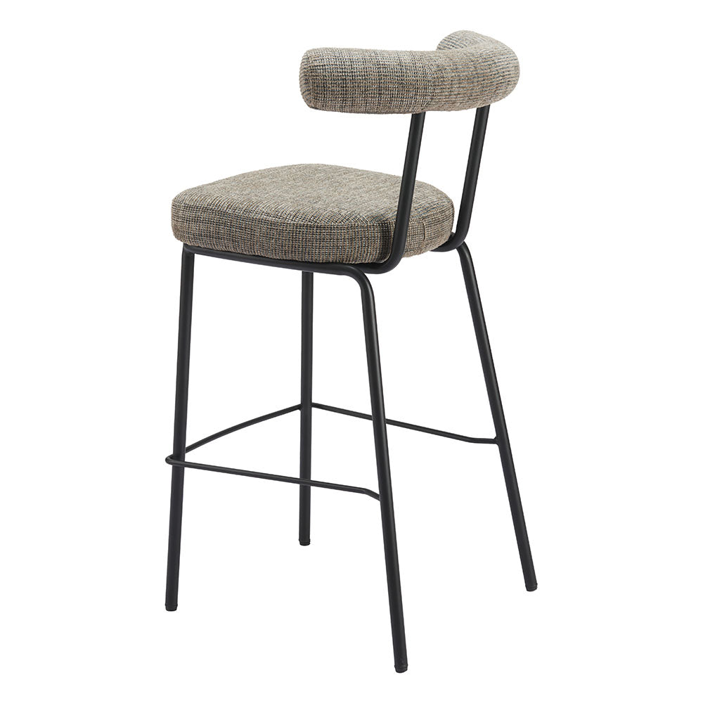 KEDE BARSTOOL GREEN TWEED