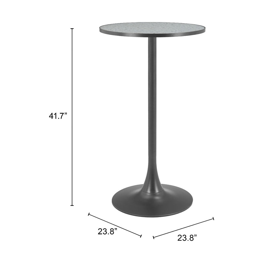 BITE BAR TABLE GRAY & BLACK