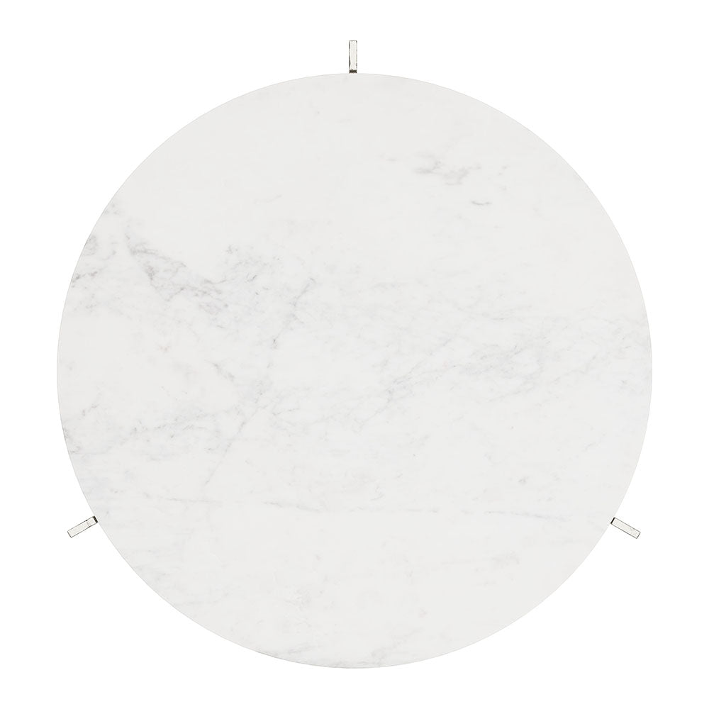 BARMAS COFFEE TABLE WHITE & SILVER