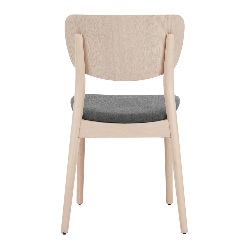 KELLUA DINING CHAIR NATURAL & GRAY