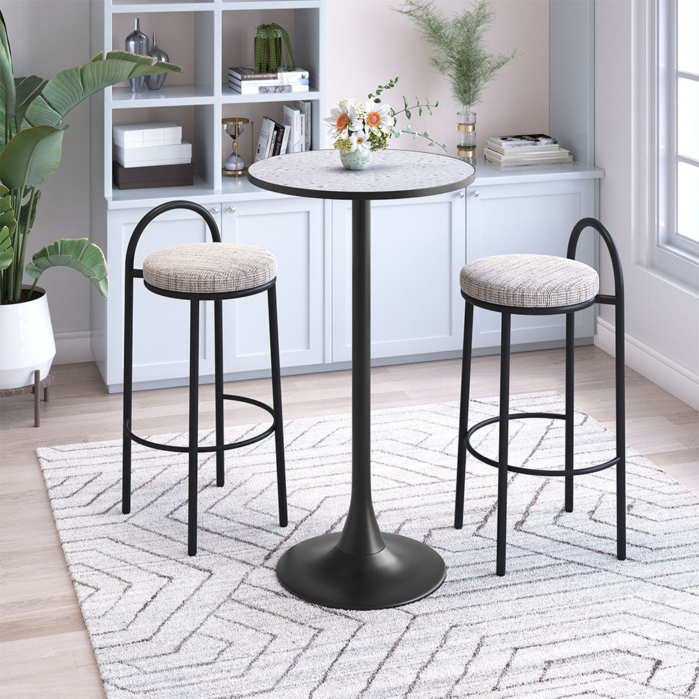 SISAL BARSTOOL BEIGE TWEED