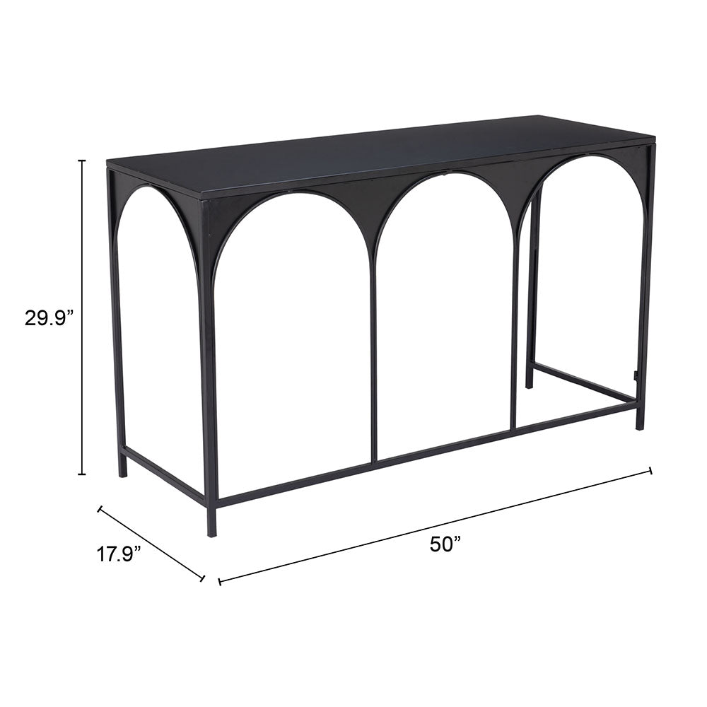 LORIET CONSOLE TABLE BLACK